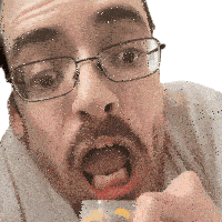 Eating Ricky Berwick Sticker - Eating Ricky Berwick Gulping Stickers