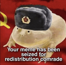 Communism Frog GIF - Communism Frog Hat GIFs