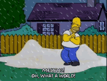The Simpsons Melting GIF