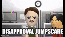 Disapproval Jumpscare GIF - Disapproval Jumpscare Mii GIFs
