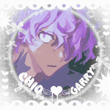 a picture of a person with purple hair and the words chao carry