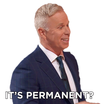 Its Permanent Gerry Dee Sticker - Its Permanent Gerry Dee Family Feud Canada Stickers