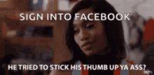 Facebook Stick His Thumb Up GIF - Facebook Stick His Thumb Up Smug GIFs