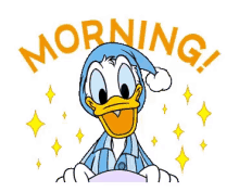 Donald Duck Good Morning GIF