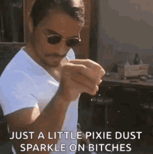 sparkle on pixiedust justalittlepixiedust glittery mansprinklingglitter