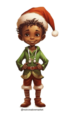 Black Elf Christmas GIF