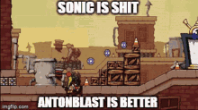 Sonic The Hedgehog Antonblast GIF - Sonic The Hedgehog Antonblast Gaming GIFs