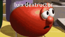 Luix Dextructor Tomato GIF - Luix Dextructor Tomato Think GIFs