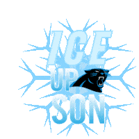 Ice Up Son Carolina Panthers Sticker - Ice Up Son Carolina Panthers Stickers
