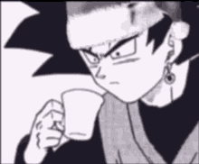 Dragon Ball Super Drinking GIF - Dragon Ball Super Drinking Tea GIFs