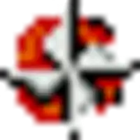 a blurred image of a target with a red and black circle in the center .