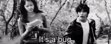 Ahhh It'S A Bug! GIF - Its A Bug Hug Afraid GIFs