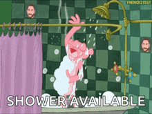 Shower Pink Panther GIF