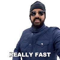 Really Fast Faisal Khan Sticker - Really Fast Faisal Khan Super Fast Stickers