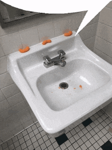 chat bubble cheetos shrine sink bathroom