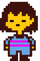 Frisk Disappears Sticker - Frisk Disappears Undertale Stickers