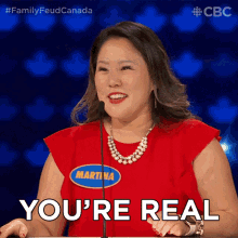 Youre Real Family Feud Canada GIF - Youre Real Family Feud Canada Youre Not Fake GIFs