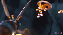 Attacking Tails GIF - Attacking Tails Sonic Prime GIFs