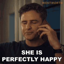 she is perfectly happy jake stewart wentworth she is thrilled she is pleased