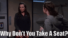 Chicago Med Natalie Manning GIF - Chicago Med Natalie Manning Why Dont You Take A Seat GIFs