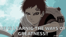 Gaara Naruto GIF - Gaara Naruto He Is Learning The Ways Of Greatness GIFs