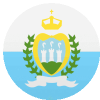 San Marino Flags Sticker