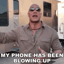 my phone has been blowing up dwayne johnson seven bucks the rock my phone rings all the time