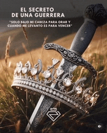 a picture of a sword with a crown on it