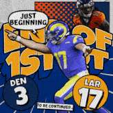 Los Angeles Rams (17) Vs. Denver Broncos (3) First-second Quarter Break GIF - Nfl National Football League Football League GIFs