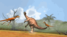 dinosaur fighting iguanodon guanlong slash