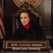Share Your Thinking Judge Claudia Friend GIF - Share Your Thinking Judge Claudia Friend The Good Fight GIFs