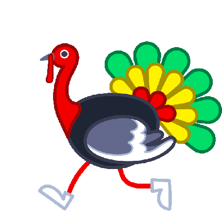 Turkey Thanksgiving Day Sticker - Turkey Thanksgiving Day Holiday Stickers