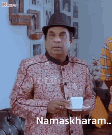 Namaskharam Brahmi GIF - Namaskharam Brahmi Bramhi GIFs