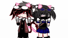 a boy and a girl standing next to each other