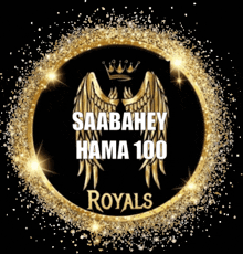 a logo for varah salhi royals with wings and a crown on it