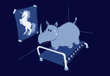 Exercise Rhino GIF - Exercise Rhino Animation GIFs