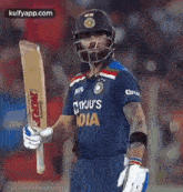 Reply With Bat.Gif GIF - Reply With Bat Latest Cricket GIFs