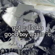 a picture of a car with a caption that says " got called a good boy again c "