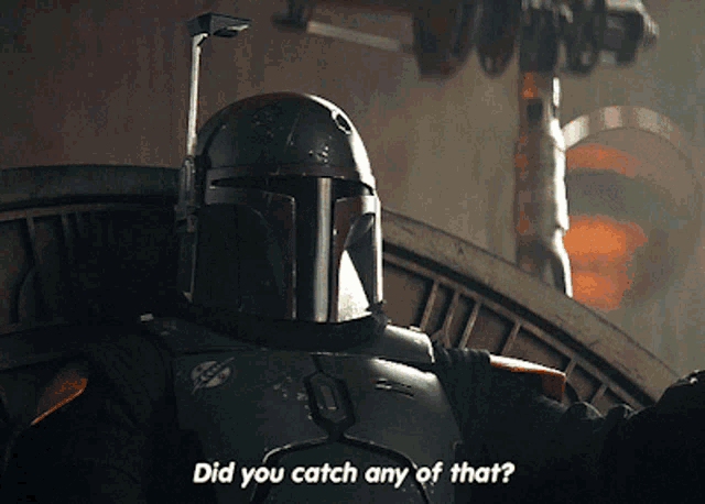 Book Of Boba Fett Did You Catch Any Of That GIF - Book Of Boba Fett Did You  Catch Any Of That Boba Fett - Discover & Share GIFs