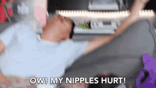 Nipple My Nipples Hurt GIF - Nipple My Nipples Hurt It Hurts GIFs