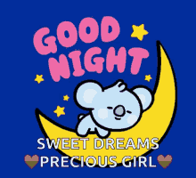 Bt21 Good Night GIF - Bt21 Good Night Moon GIFs