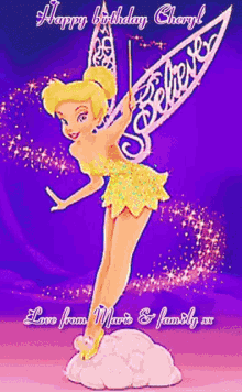 Sister Happy Birthday To You GIF - Sister Happy Birthday To You Tinker Bell GIFs