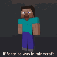 Fortnite Minecraft GIF