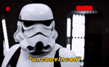 star wars stormtrooper unconvinced not convinced skeptical