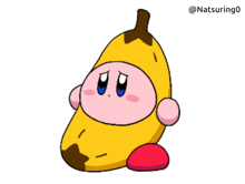 Kirby Banana GIF - Kirby Banana Cry GIFs