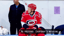 Eric Staal No Pressure GIF - Eric Staal No Pressure Everybodys Watching GIFs