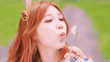 Apink Blowing GIF - Apink Blowing Eunji Apink GIFs