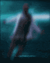 a blue background with the words garo the monster written on it