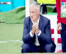 didier deschamps yes celebrate football excited