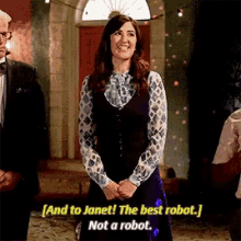 Not A Robot Janet GIF - Not A Robot Janet The Good Place GIFs